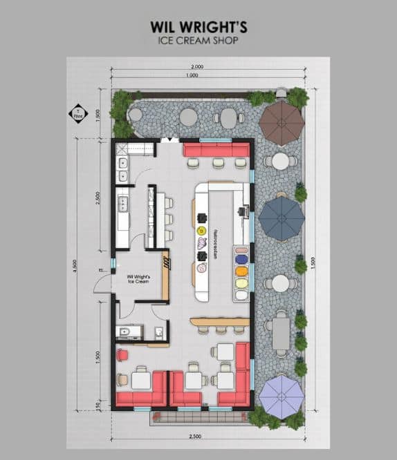 Proposed Beverly Hills Wil Wright’s floorplan concept