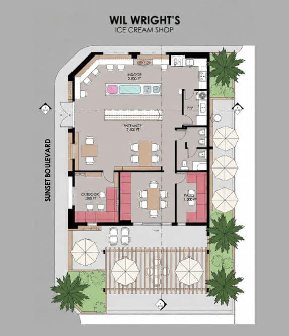 Proposed Hollywood Wil Wright’s floorplan concept
